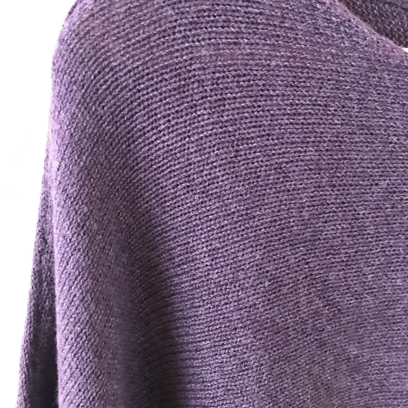 REMAIN purple knit poncho sweater - Picture 3 of 10